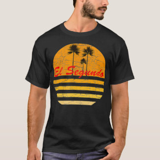 El Segundo CA Vintage Retro  70s Throwback Surf  T-Shirt