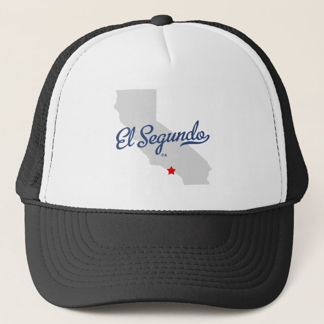 El Segundo California CA Shirt Trucker Hat (Front)