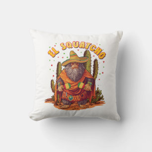 El Squatcho Bigfoot with Maraca, Sombrero and Ponc Cushion
