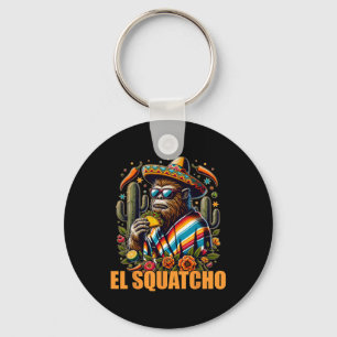El Squatcho Cinco De Mayo Western Bigfoot Funny Sa Key Ring
