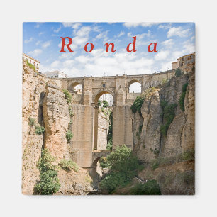 "El Tajo" of Ronda with the Puente Nuevo. Magnet