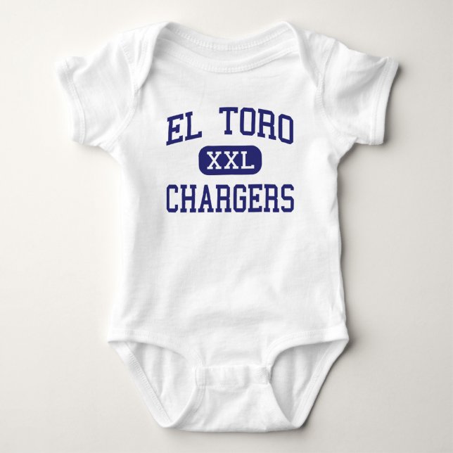 El Toro - Chargers - High - Lake Forest California Baby Bodysuit (Front)