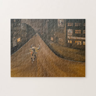 El Toro Torturado Painting by Alfred Fox Jigsaw Puzzle