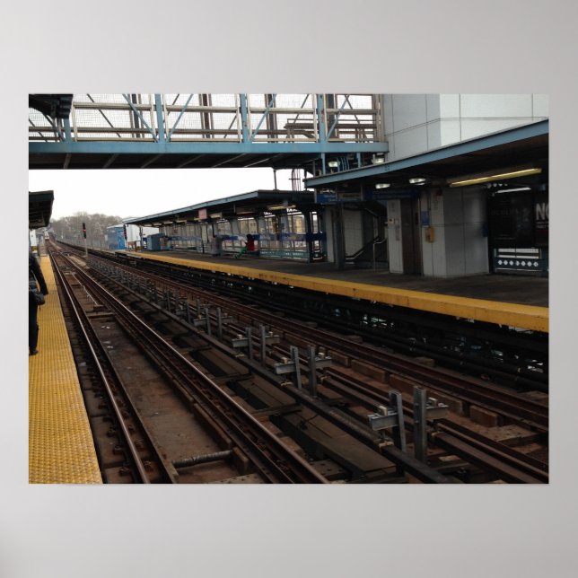 El Train Station Philadelphia Poster (Front)