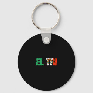 El Tri Mexico Soccer Fan Futbol Distressed Flag Gi Key Ring