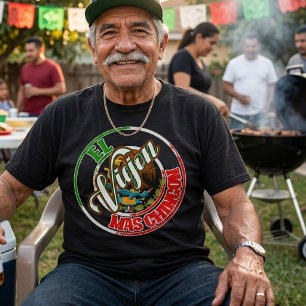 El Viejon Mas Chingon Mexican Mexico Print pride  T-Shirt