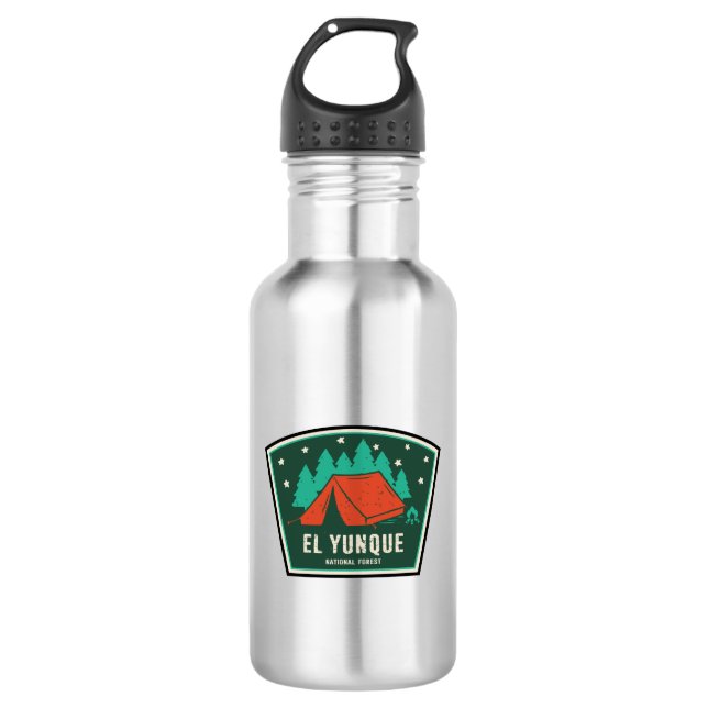 El Yunque National Forest Camping 532 Ml Water Bottle (Front)