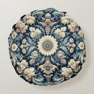 Elaborate And Intricate Vintage Pattern  Round Cushion