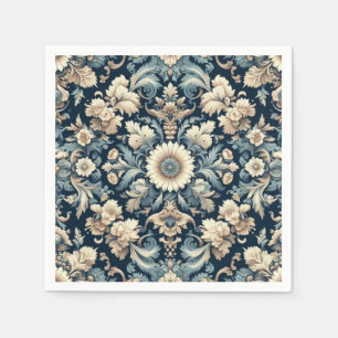 Elaborate Vintage Foliage Design Napkin
