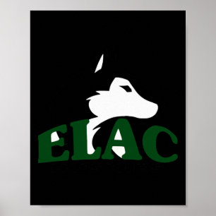 Elac Huskies Basketball Poster