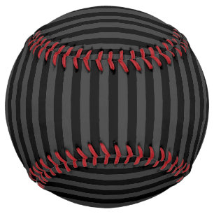 Elagnat Black & Smoky Black Vertical Stripes Softball