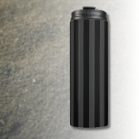 Elagnat Black & Smoky Black Vertical Stripes 