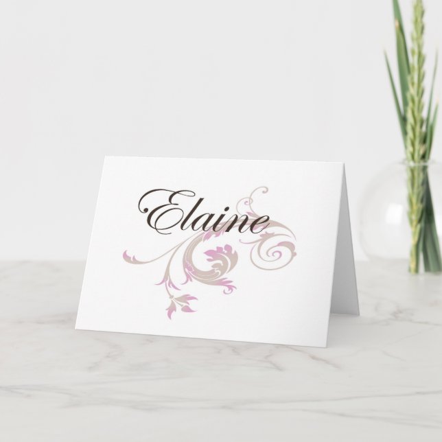 Elaine Card (Front)