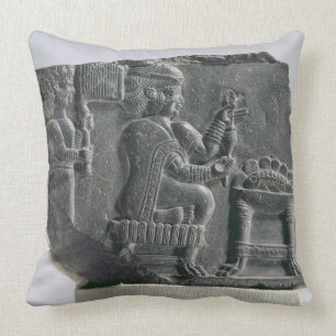Elamite woman spinning, Neo-Elamite Period, c.700- Cushion