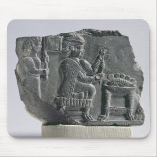 Elamite woman spinning, Neo-Elamite Period, c.700- Mouse Pad