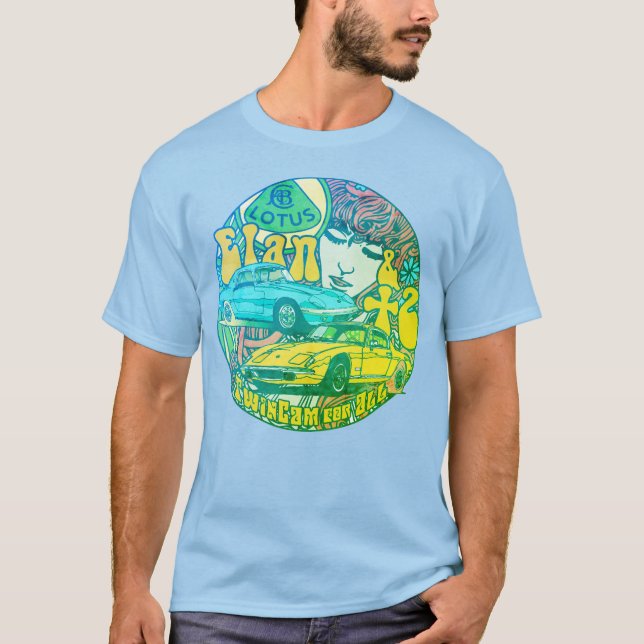 "Elan &+2" pop, vintage - blue T-Shirt (Front)