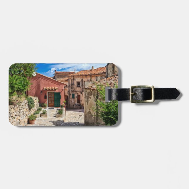 Elba Island - view in Marciana Luggage Tag (Front Horizontal)