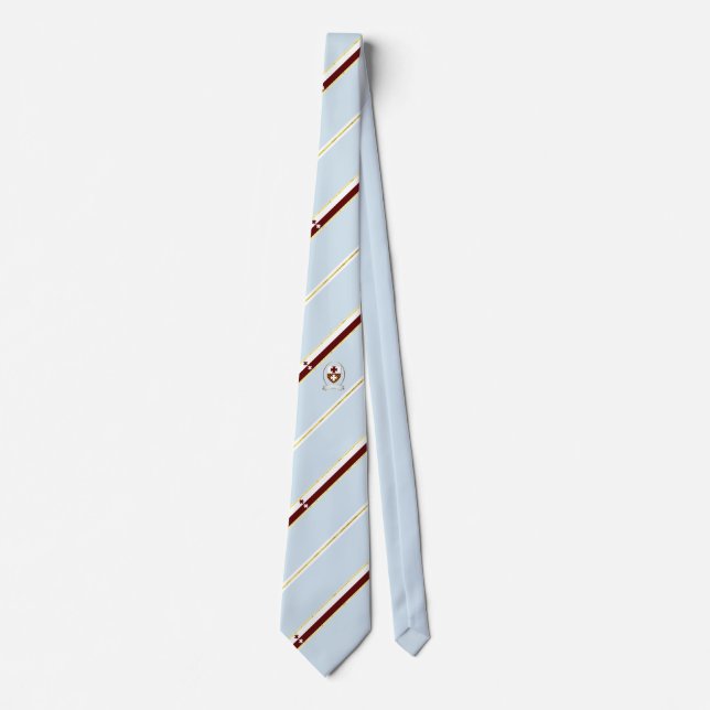Elblag stripes flag tie (Front)