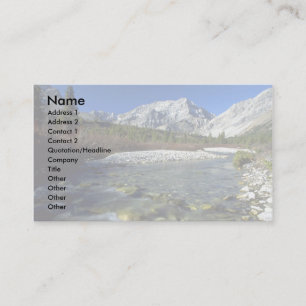Elbow River, Alberta, Canada Business Card