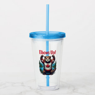 Elbows Up Canada Acrylic Tumbler