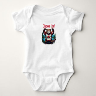 Elbows Up Canada Baby Bodysuit