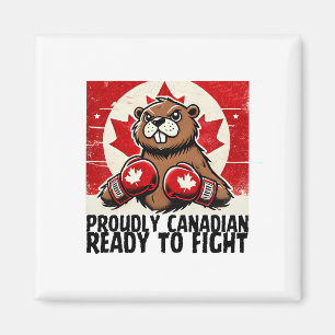 Elbows Up Canada Canadian Counter Tariffs Beaver B Magnet