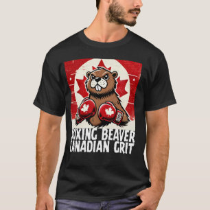 Elbows Up Canada Canadian Counter Tariffs Beaver B T-Shirt