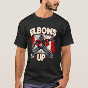 Elbows Up Canada Canadian Counter Tariffs Hockey G T-Shirt