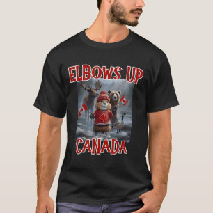 Elbows Up Canada Est 1867 Proud Canadian Strong Ca T-Shirt