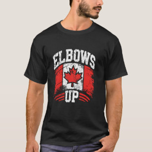 Elbows Up Canada Flag Support Proud T-Shirt