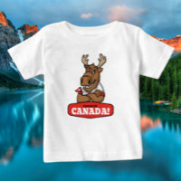 Elbows Up Canada! Funny Moose Toddler T-Shirt