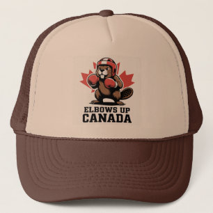 Elbows Up Canada Proud Trucker Hat