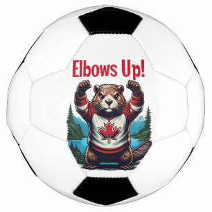 Elbows Up Canada Soccer Ball