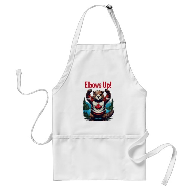 Elbows Up Canada Standard Apron (Front)