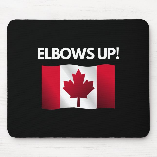 Elbows Up Canada Sticker12  Mouse Pad (Front)
