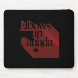 Elbows Up Canada Sticker2 Mouse Pad