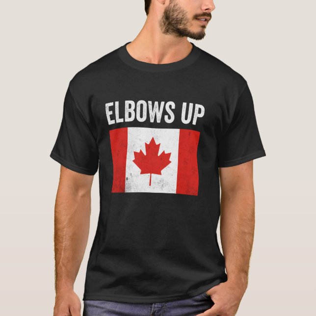 Elbows Up Canada T-Shirt (Front)