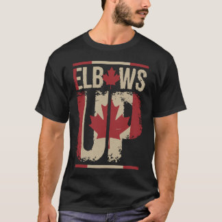 Elbows Up Canada True North Strong and Free Proud T-Shirt