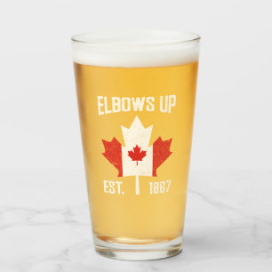 Elbows Up Canada True North Strong Proud Canadian Glass