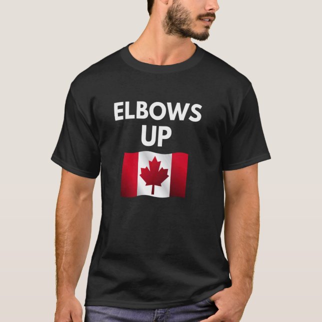 Elbows Up, Canada u2013 Stand Strong T-Shirt (Front)