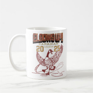 Elbows UP! Canadian League Canada Geese Coffee Mug