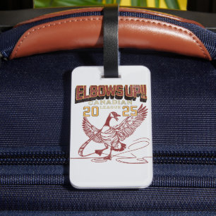 Elbows UP! Canadian League Canada Geese Luggage Tag