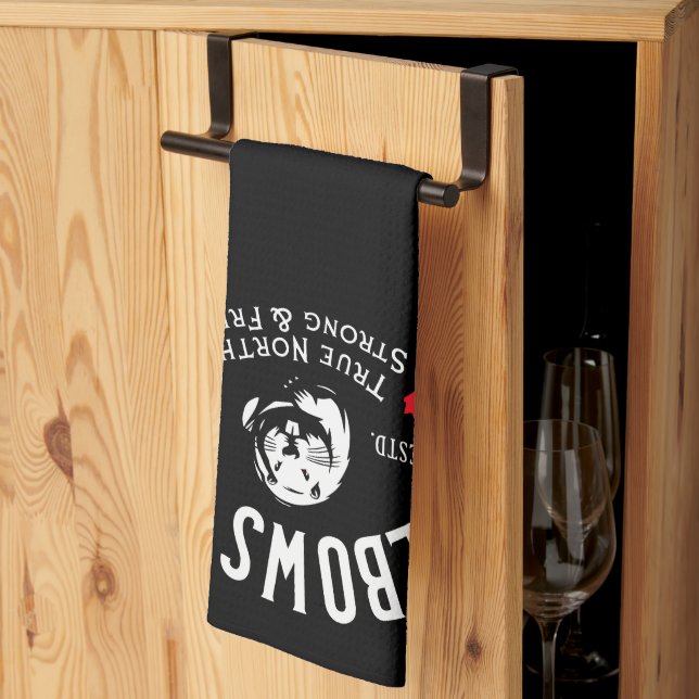Elbows Up! Kitchen Towel (Thirds Fold)