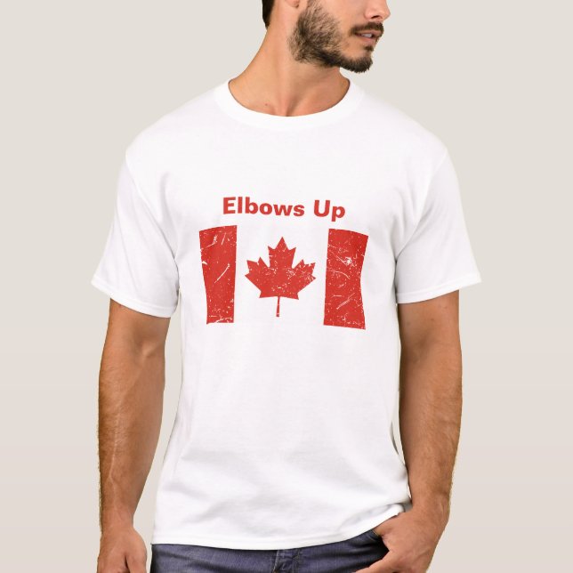 Elbows Up Men's T-Shirt (Front)