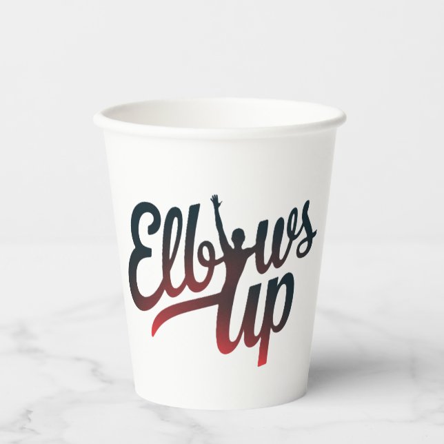 elbows up  paper cups (Front)