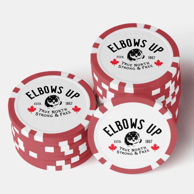 Elbows Up! Poker Chips (Stack)
