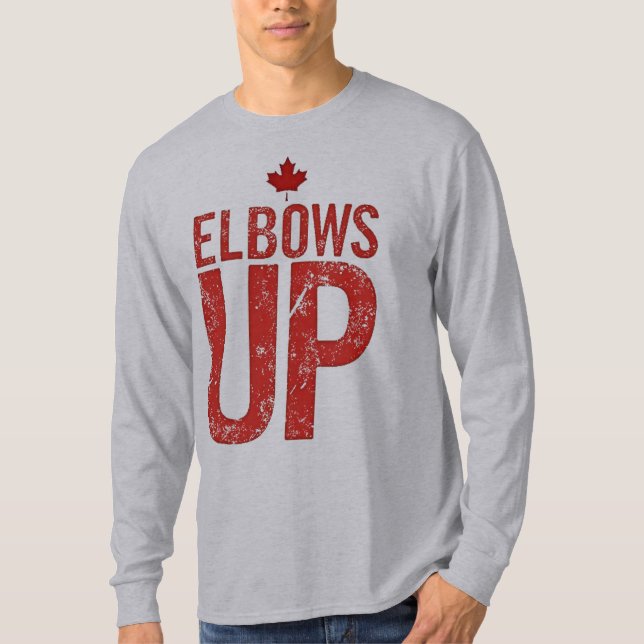 Elbows Up – Stand Strong for Canada T-Shirt (Front)