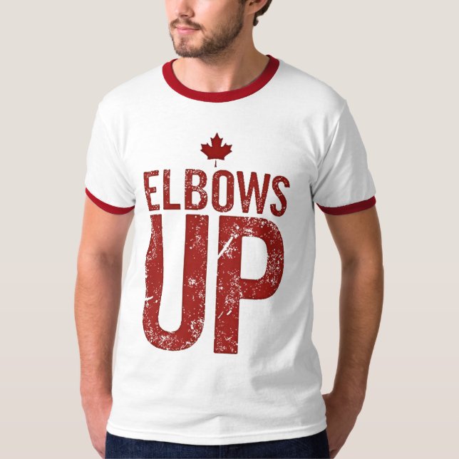 Elbows Up – Stand Strong for Canada T-Shirt (Front)