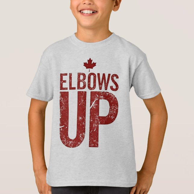 Elbows Up – Stand Strong for Canada T-Shirt (Front)