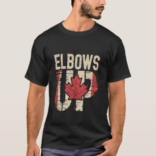 Elbows Up True North Strong and Free Canadian Hock T-Shirt